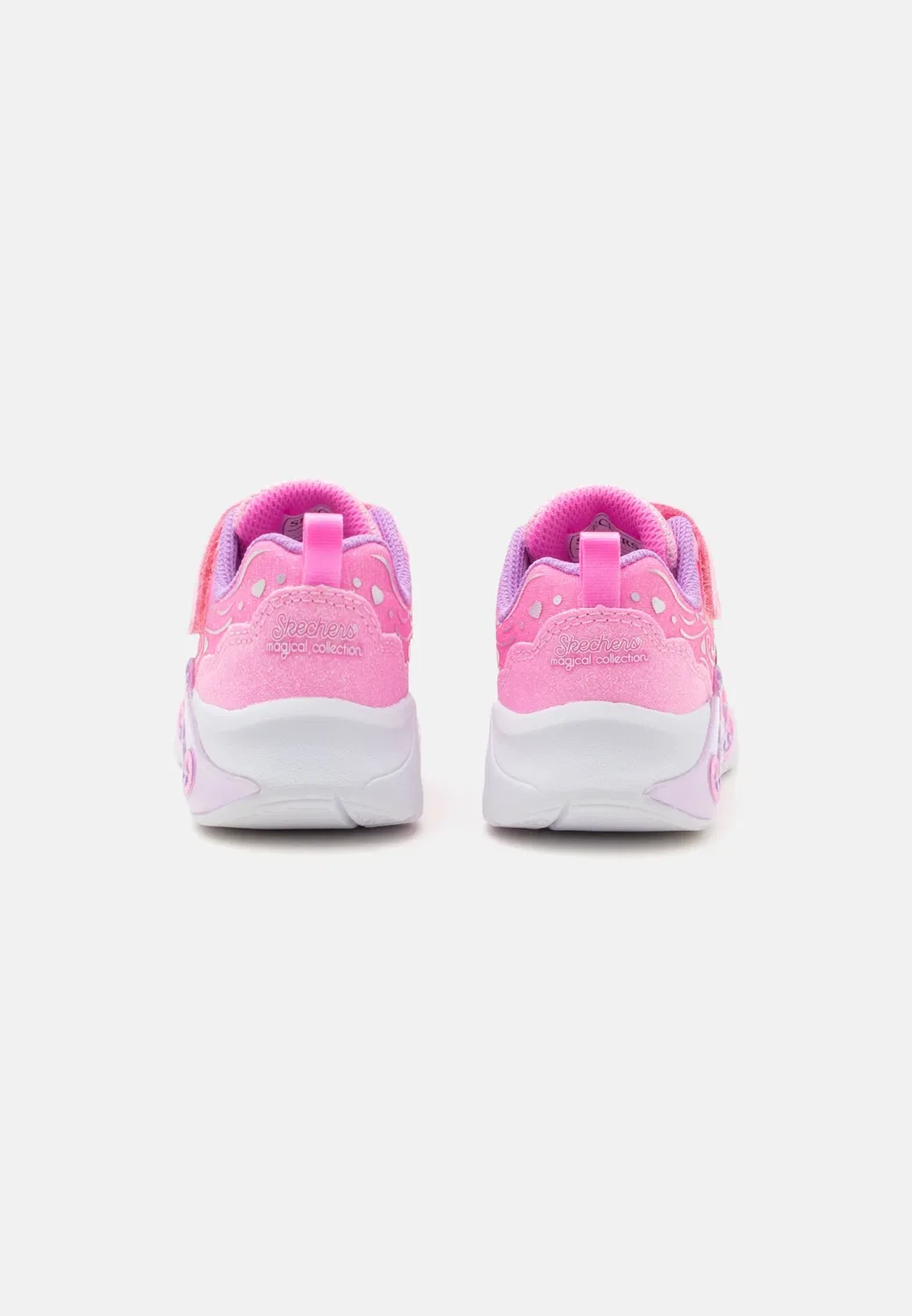 Шаги маленькой принцессы - детские туфельки Skechers, Pink — фото 3