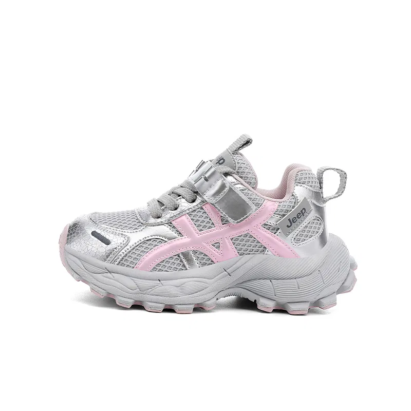 Детские кроссовки с нескользящей подошвой Jeep Running Collection, Light Beige — фото 3