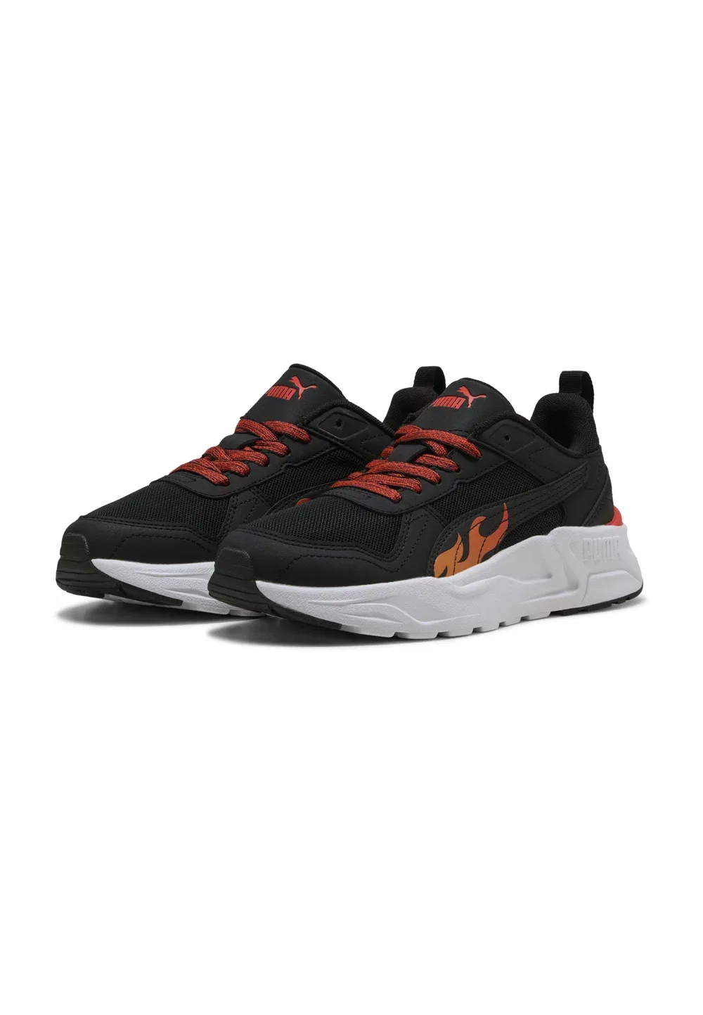 Кроссовки Trinity 2 Sparks унисекс - кроссовки Puma, Black-Bright Papaya-Red Flash — фото 2