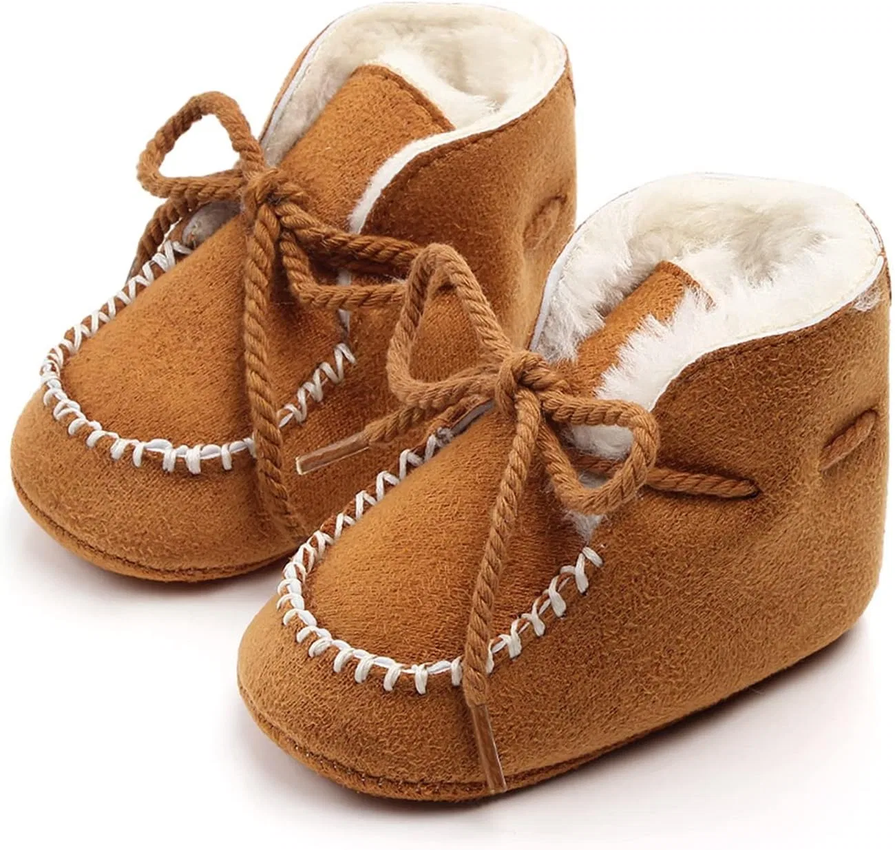 Детские пинетки-кроссовки с завязками и нескользящей подошвой ITFABS, Khaki