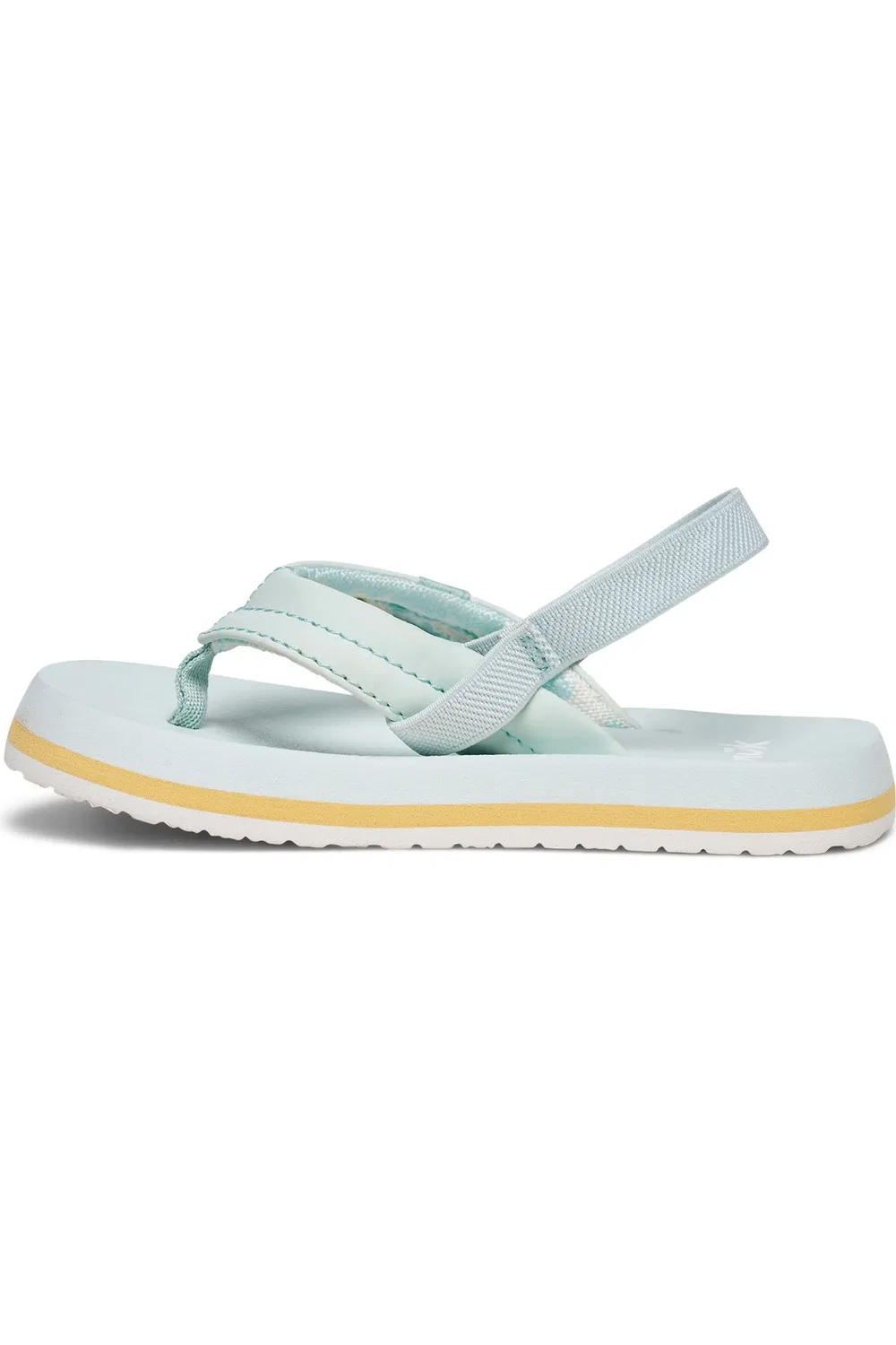 Сандалии детские с эластичным ремешком на пятке Wavy Sanuk, Spa Blue — фото 2