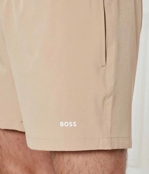 Мужские шорты для плавания из переработанного полиэстера Tio BOSS, бежевый — фото 3