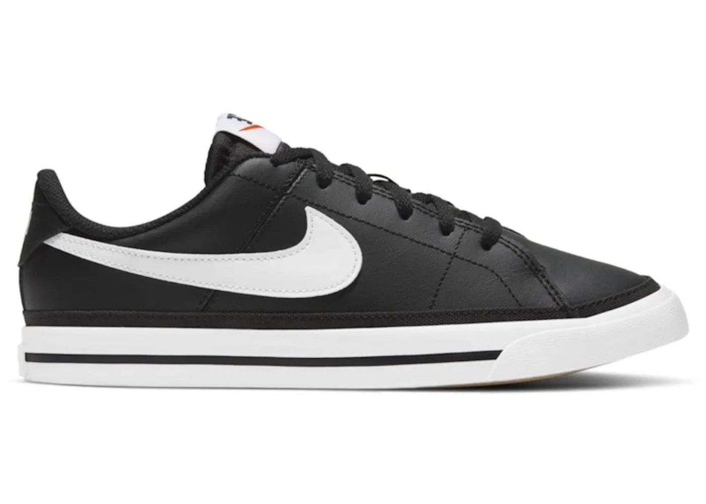 Детские кроссовки для мальчиков с замшевыми вставками Nike Court Legacy, Black/Gum Light Brown/White