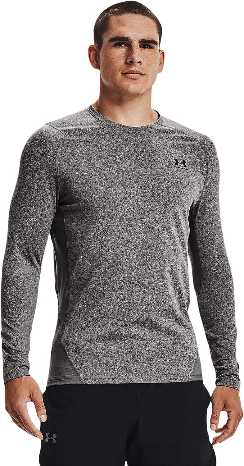 

ColdGear Armor Fitted Crew Under Armour, цвет Charcoal Light Heather/Black