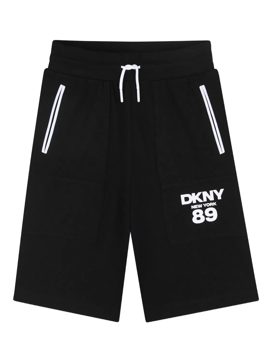 Шорты с логотипом, черные DKNY, черный