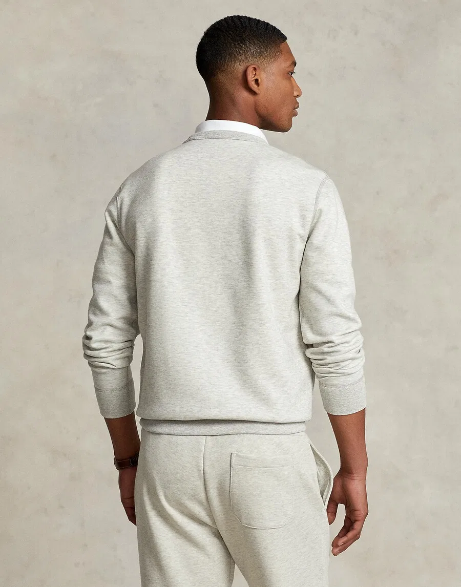 Толстовка Polo Ralph Lauren 'LSCNM6' светло-серого цвета — фото 4