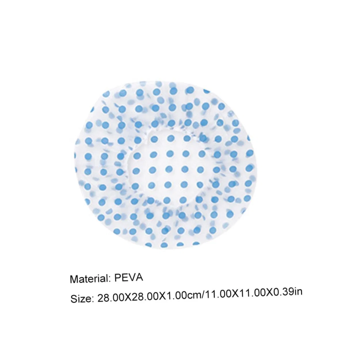 Шапочка для душа VILLFUL, 10 шт, PEVA, 28x28x1 см, As Shown — фото 2