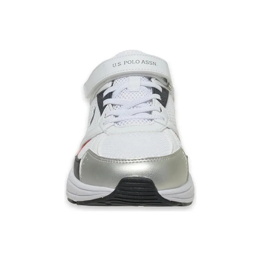 Детские кроссовки для мальчиков U.S. Polo Assn. Felix Jr 4 Fx, White Navy Red — фото 4