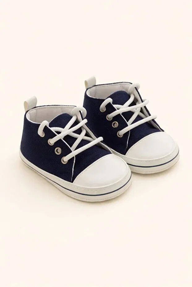 Детские туфли для новорожденных без скольжения Minissa, Navy Blue — фото 3