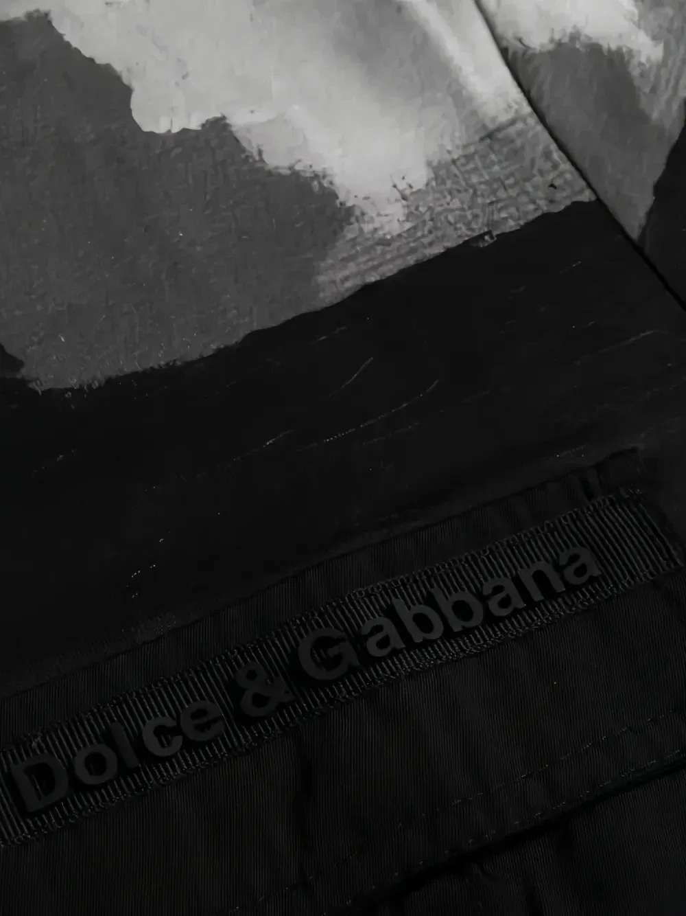 Футболка с камуфляжным узором DOLCE & GABBANA, черный — фото 3