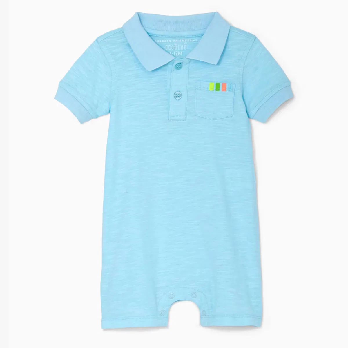 Боди-комбинезон с карманом Pocket Polo Rockets of Awesome, Blue