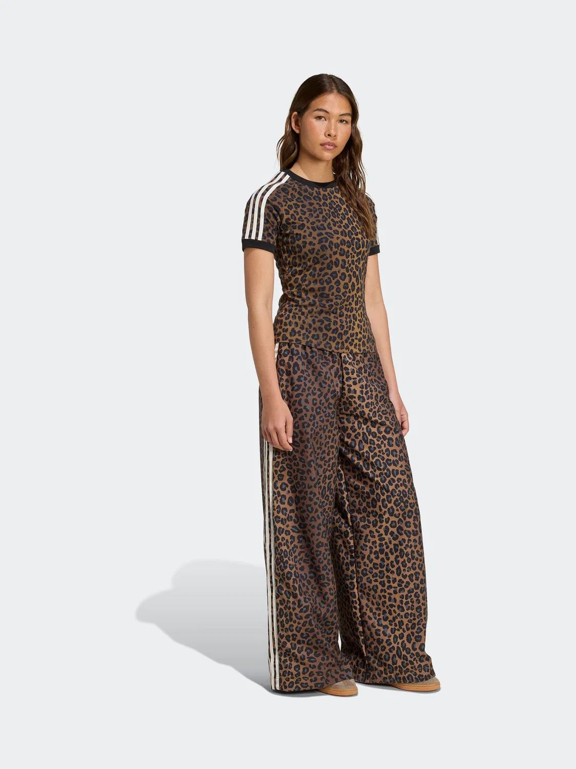 Спортивные брюки Firebird Oversized, adidas Originals, Animal Leopard — фото 3