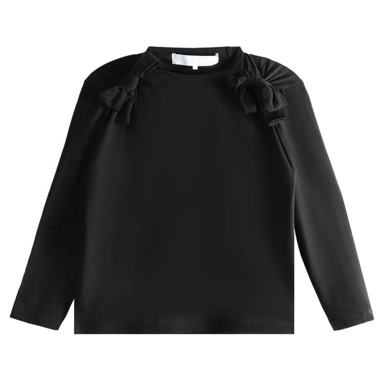 

Футболка Tao Comme des Garçons Ruffled-Sleeve T-shirt, Black