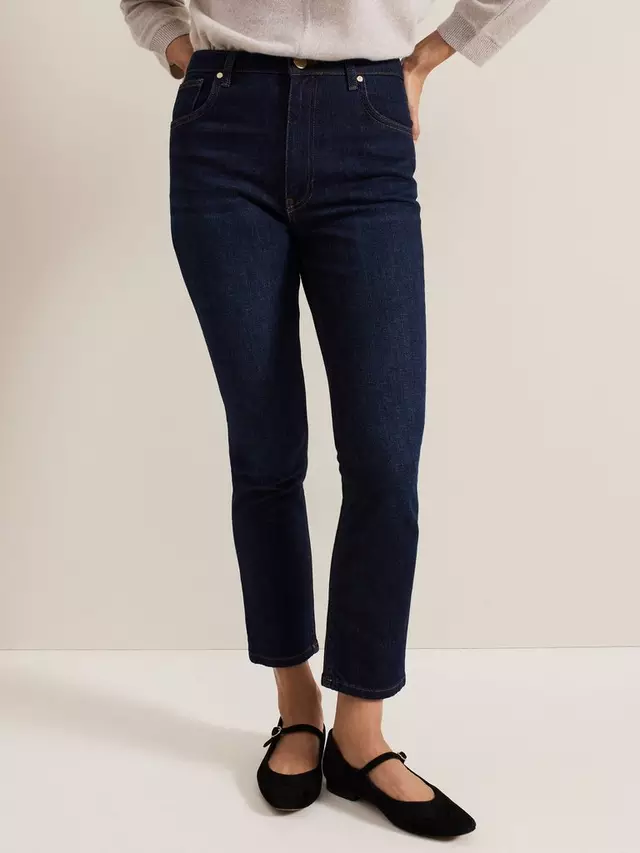 

Джинсы Phase Eight Sara Slim Leg Cropped, цвет dark wash