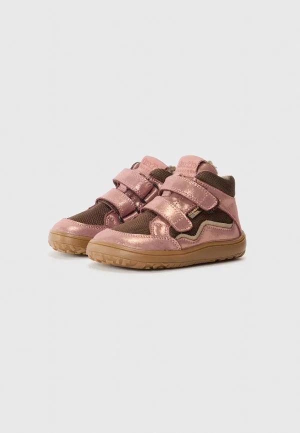 Высокие кроссовки barefoot tex из шерсти, розово-золотистого цвета Froddo, Pink/Gold-Coloured — фото 2