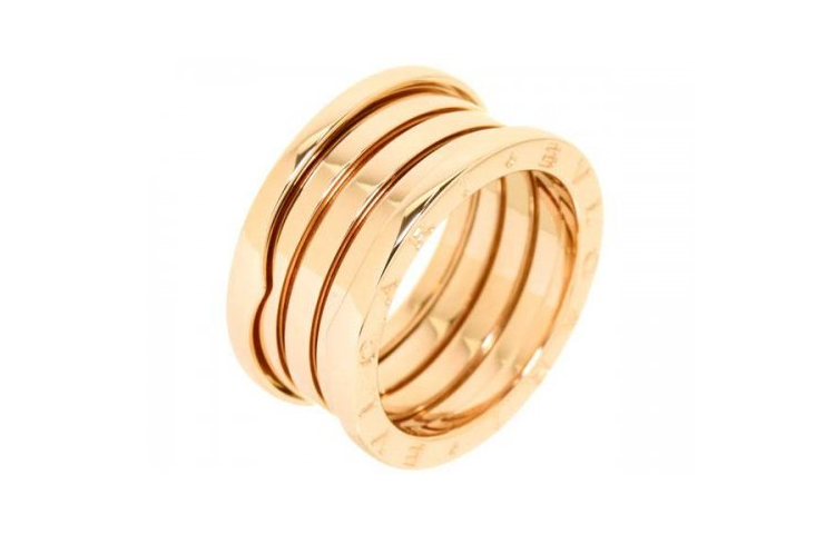 BVLGARI Кольцо B.Zero1 из розового золота 18 карат унисекс — фото 4