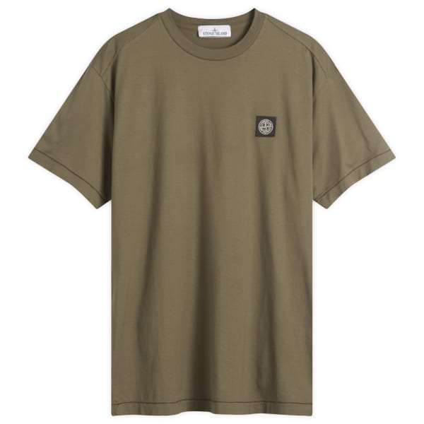 

Футболка с нашивкой-логотипом Stone Island, цвет military green