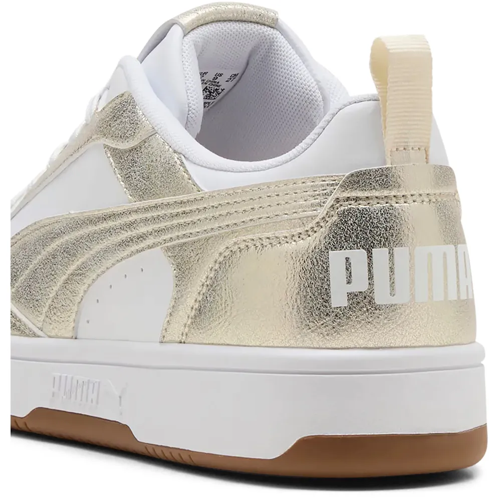 Кроссовки Puma Rebound V6 Metallic Whisper, белый — фото 4