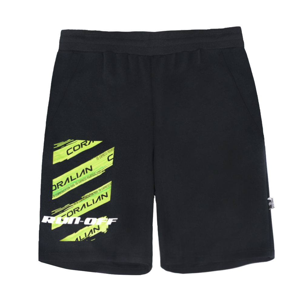 

Повседневные шорты унисекс черные CORALIAN
