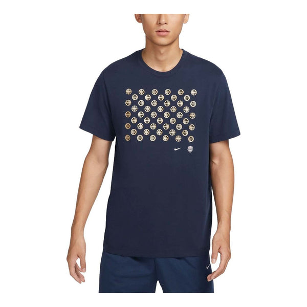 

Футболка usa basketball t-shirt asia sizing 'black' Nike, черный