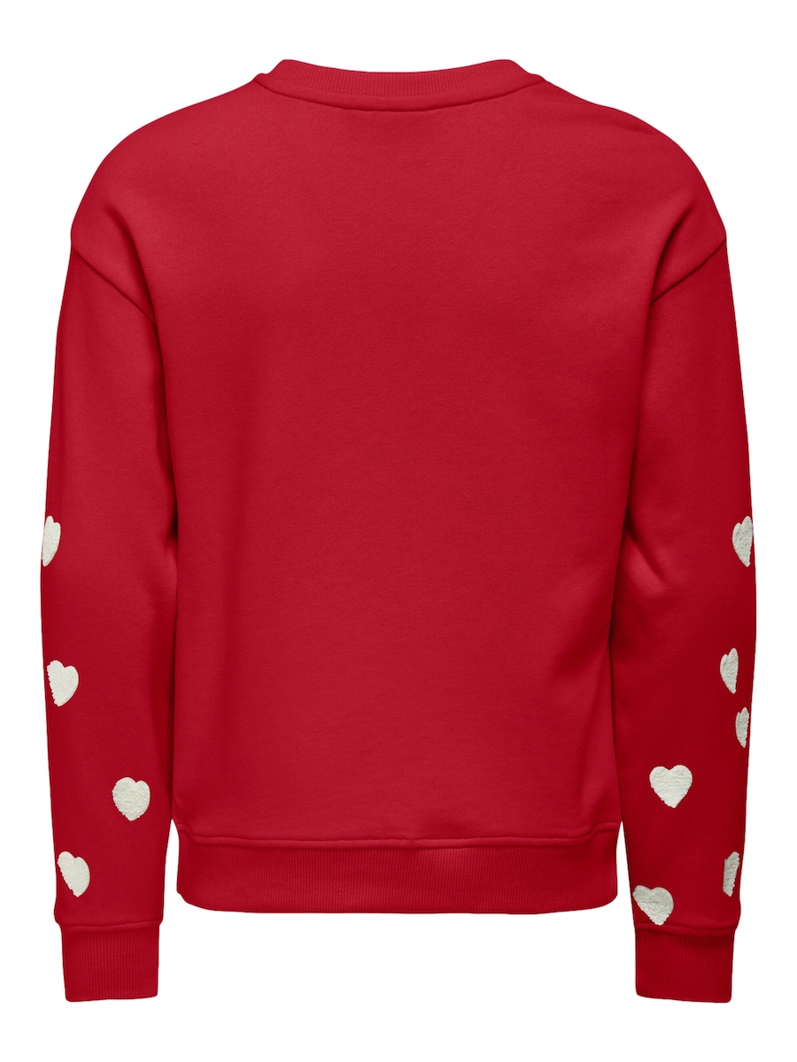 Свитер ONLY GIRLS Marisa Teddy Heart, красный — фото 2