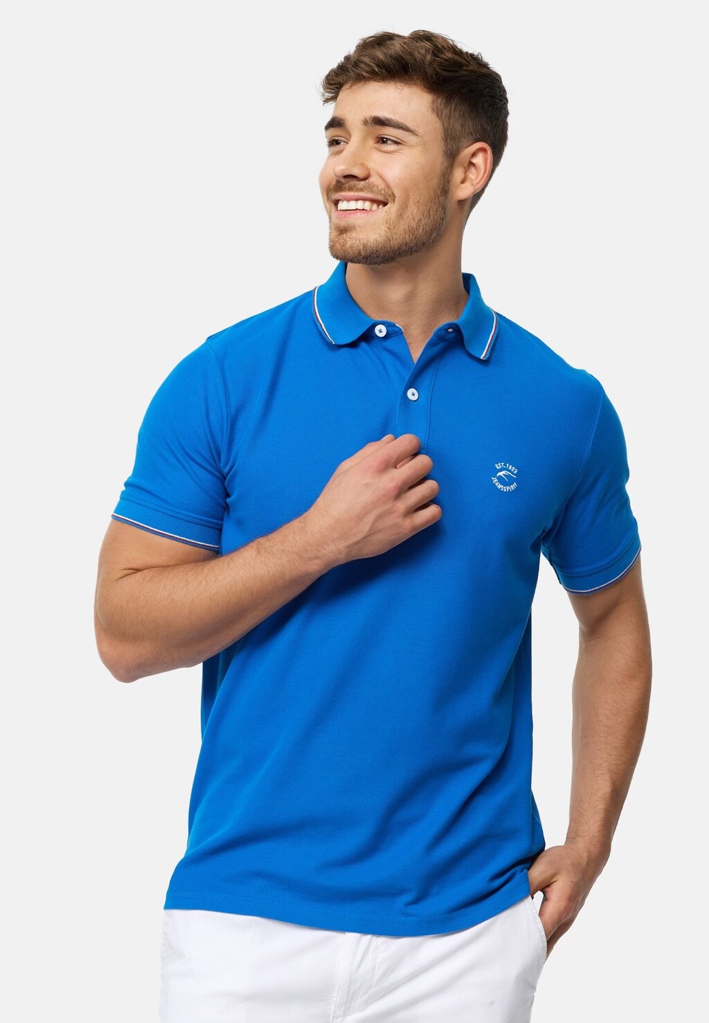 

Рубашка-поло WALLO INDICODE JEANS, цвет skydiver
