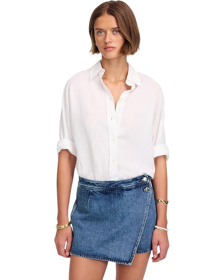 

Юбка Madewell Wrap Micro Mini Skort In Northam Wash, цвет Croswell Wash