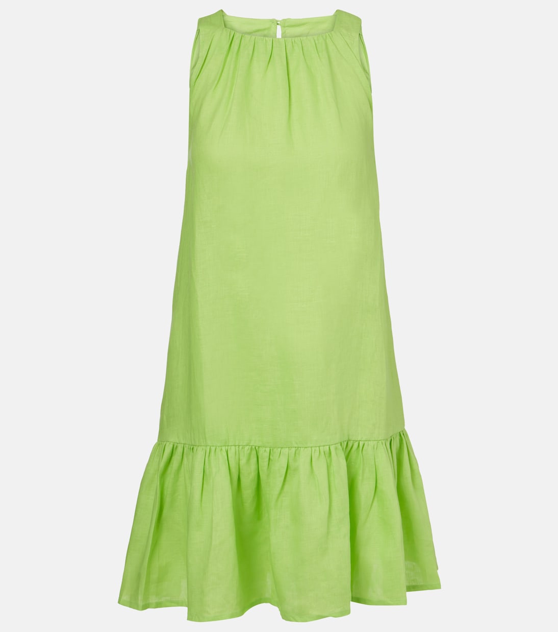 

Мини-платье из льна Adana Asceno, Citrus Green