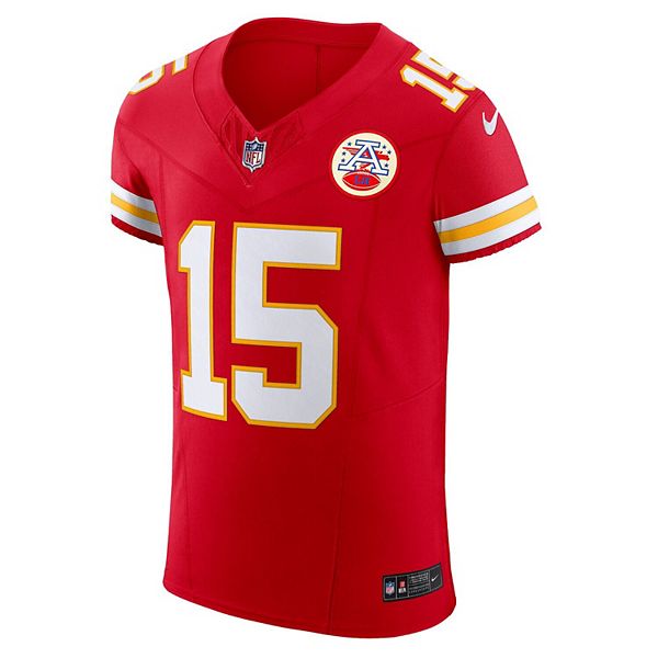 Мужская футболка Patrick Mahomes Kansas City Chiefs Vapor FUSE Elite красная Nike — фото 3