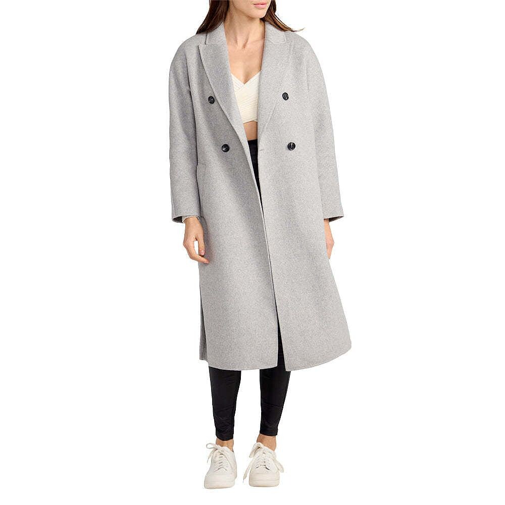 

Двубортное пальто оверсайз Belle & Bloom, цвет Grey Marle