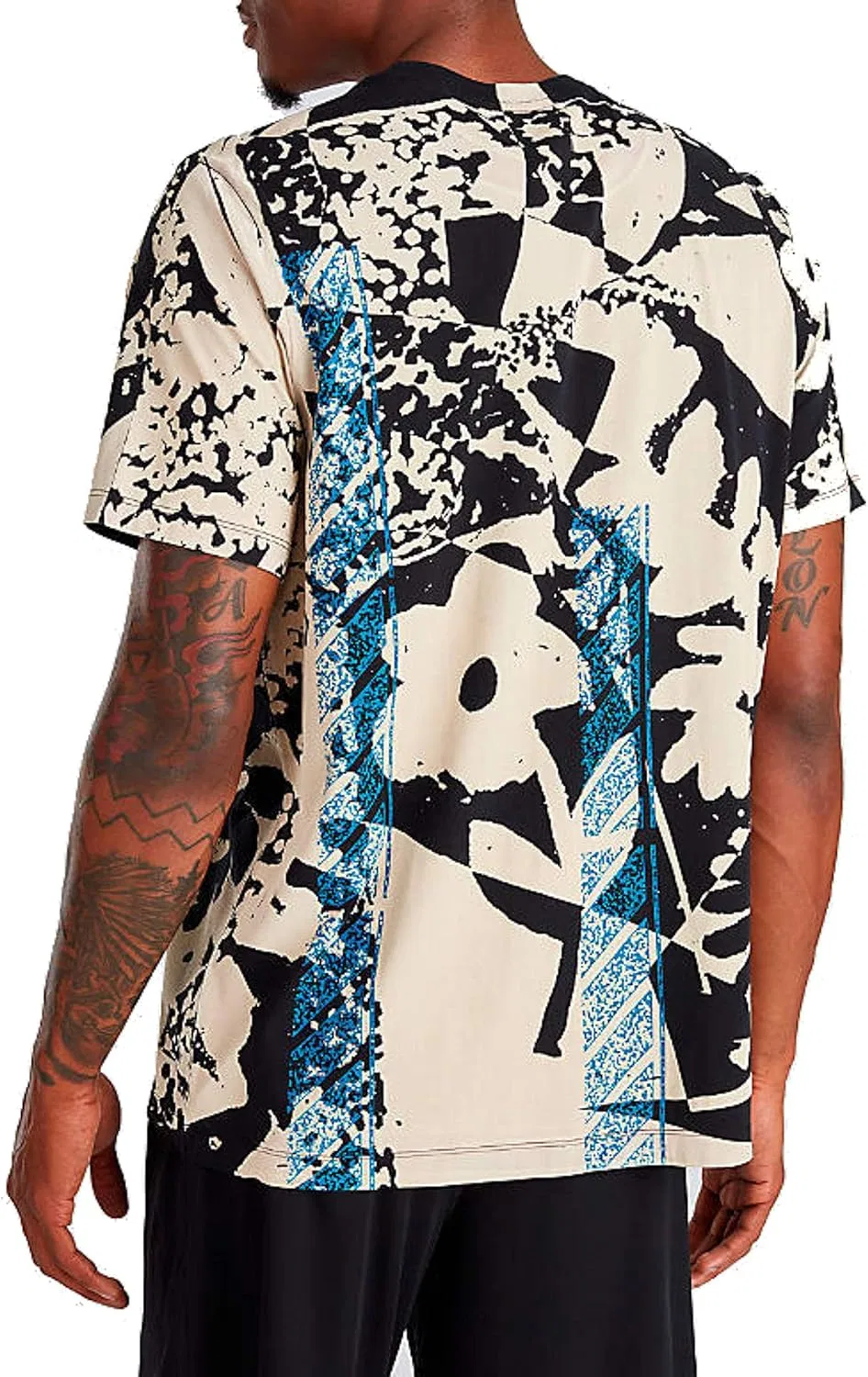 Nike Floral Stencil (5-Pack) мужская футболка для активного отдыха, черный/бежевый/синий — фото 3