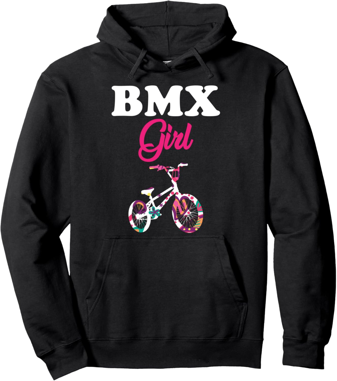 

Забавная толстовка с изображением девушки-велосипедистки на BMX Bmx Biker Clothing Gifts, черный