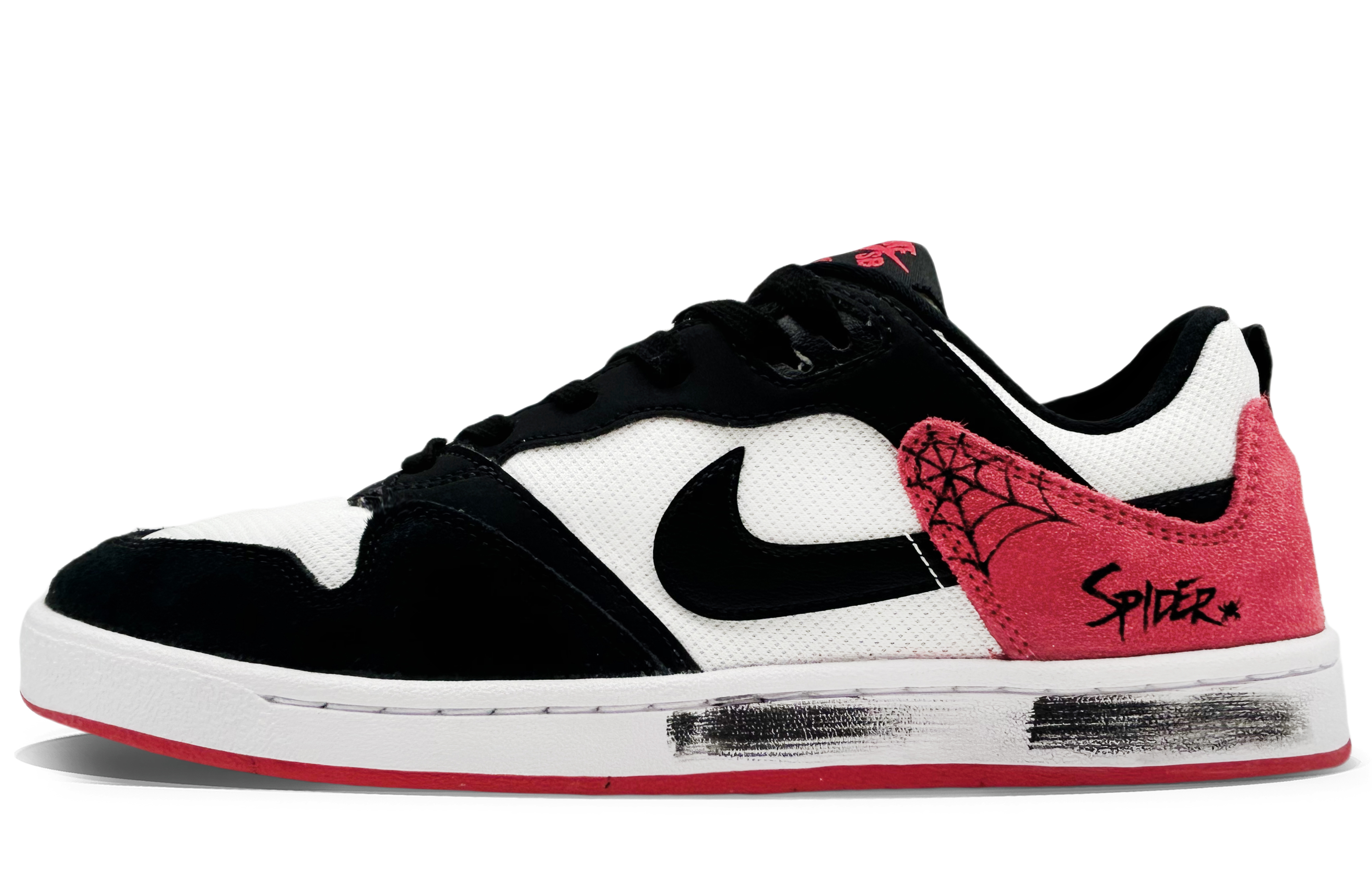 

Nike Кроссовки для скейтбординга SB Alleyoop SPIDER с защитой от скольжения, низкие, красные, мужские