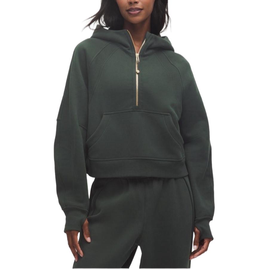 

Свитшот серии Scuba для женщин Lululemon, зеленый/золотой