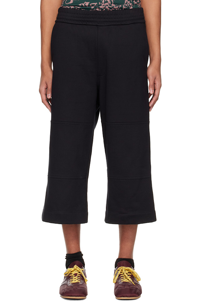 

Свободные хлопковые шорты Dries Van Noten, черный