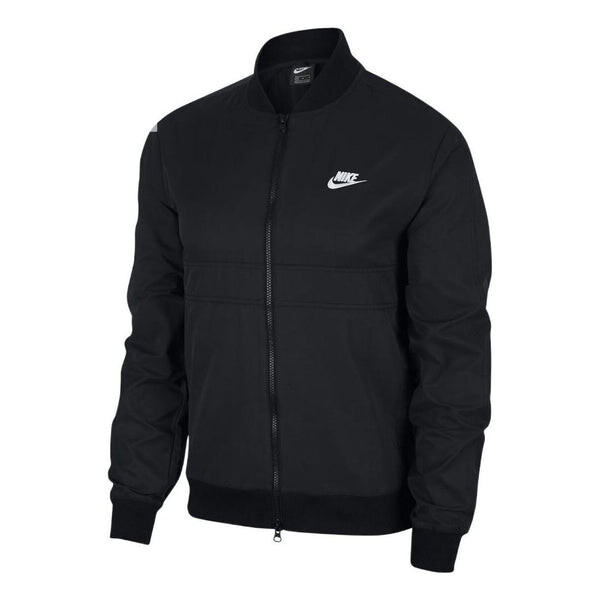 

Куртка Nike logo zipped jacket 'Black', черный