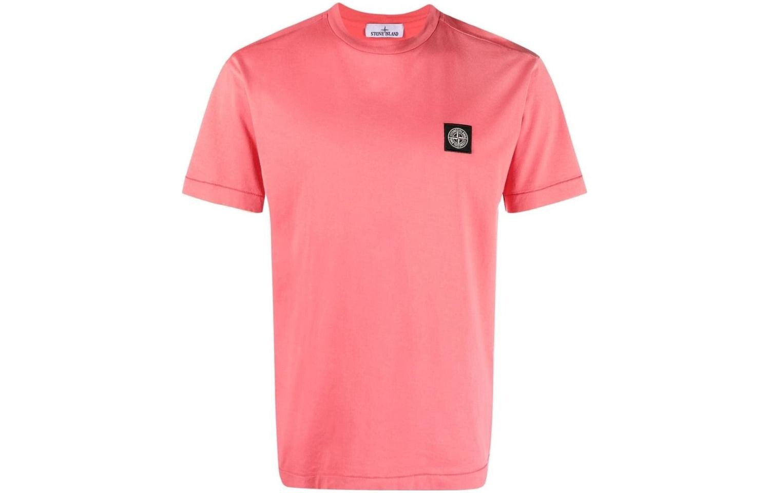 

Футболка мужская розовая Stone Island, розовый