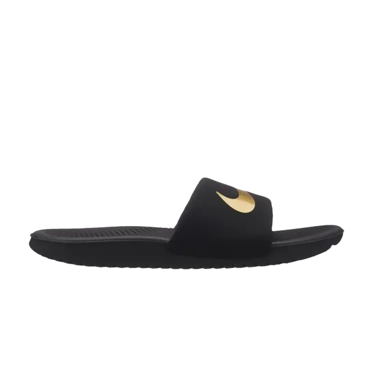 

Кроссовки Nike Kawa Slide GS 'Black Gold', черный