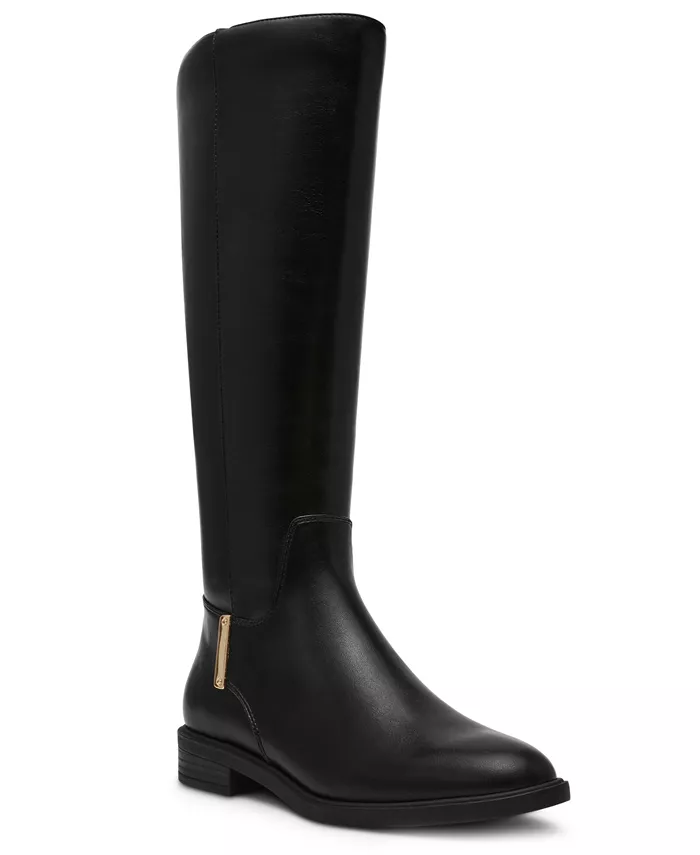 Женские сапоги Sinclair для верховой езды до колена Anne Klein, черный