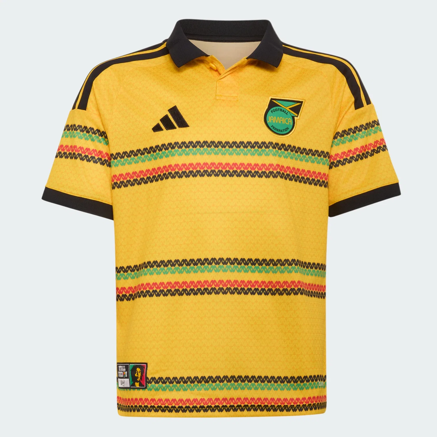 Детская футболка adidas Jamaica 26 x Bob Marley Home Kids Jersey, Bold Gold