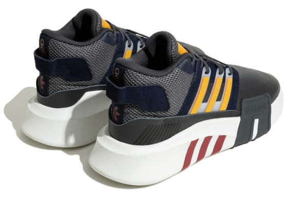Кроссовки originals eqt Adidas, черный/желтый — фото 4