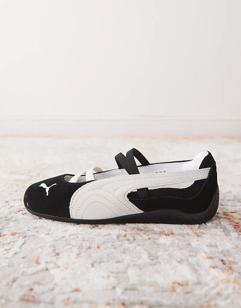 Балетки Puma Speedcat черного и белого цветов — фото 2