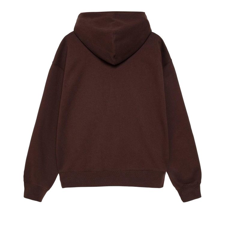 Худи Stussy x Nike Stone Washed Fleece Zip Hoodie 'Dark Cinder' — фото 2