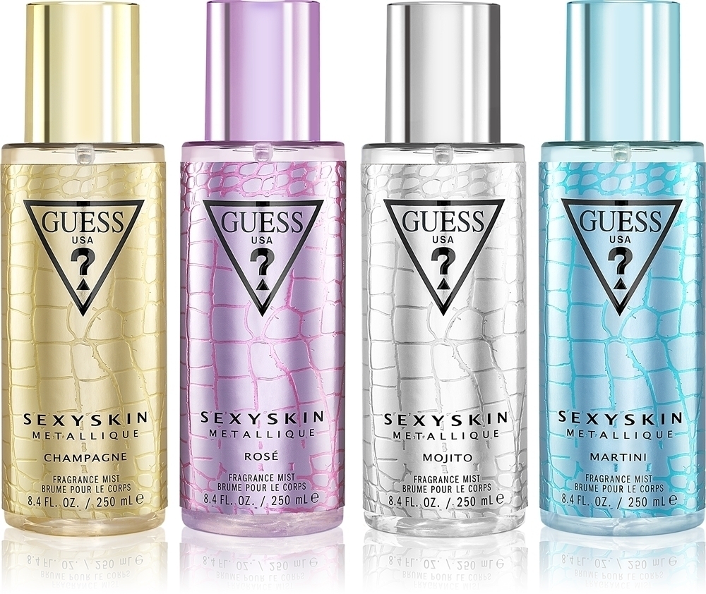 

Спрей для тела с ароматом розового Sexyskin Metallique Guess, moterims 250 мл