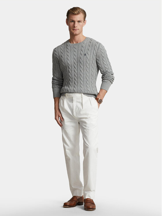 Свитер regular fit 710775885013 Polo Ralph Lauren, серый — фото 2