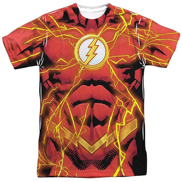 

Футболка adult poly crew с принтом justice league of america flash 52 bolt Licensed Character