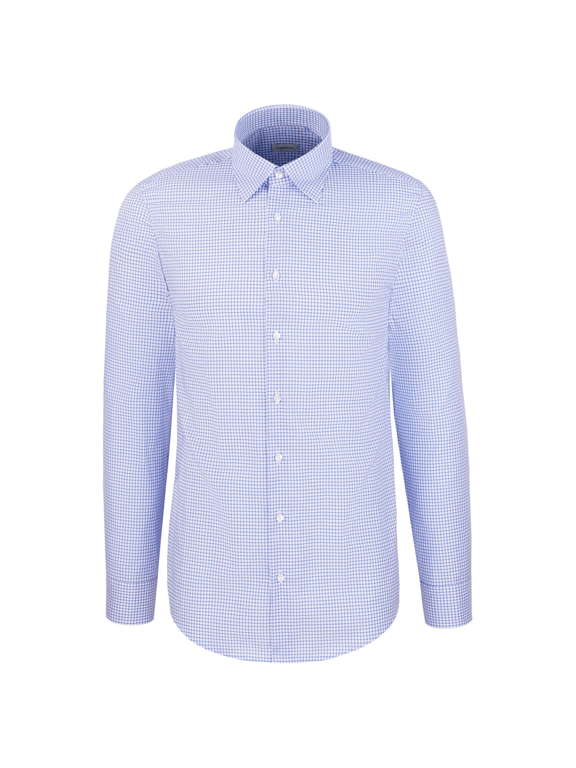 

SEIDENSTICKER Строгая рубашка 'Schwarze Rose' синего цвета