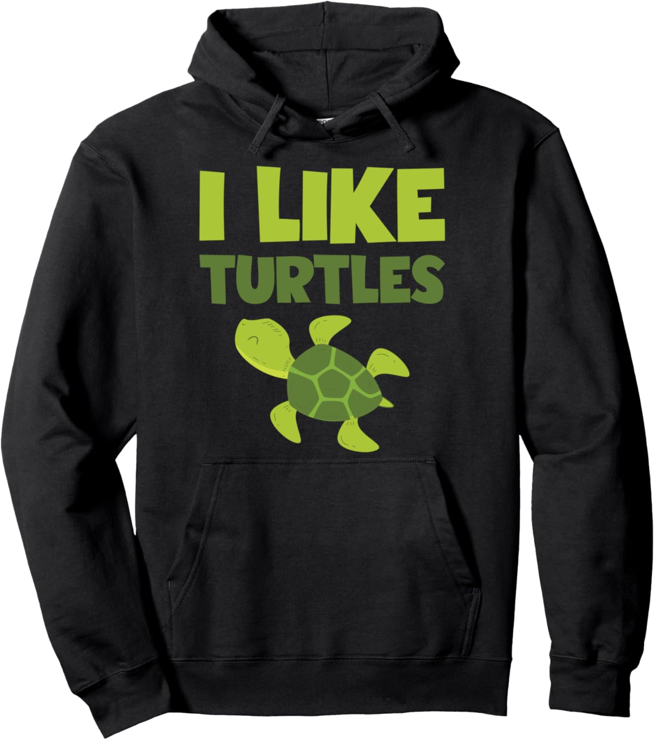 

Подарок для любителей животных: толстовка «Мне нравятся черепахи» для любителей черепах Shirtbooth: Animal Lovers, черный