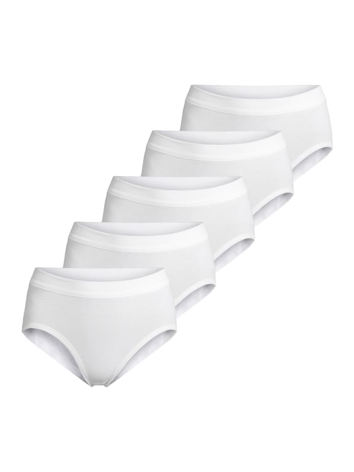 

ESGE Простые трусы-слипы в тонкую резинку, белого цвета