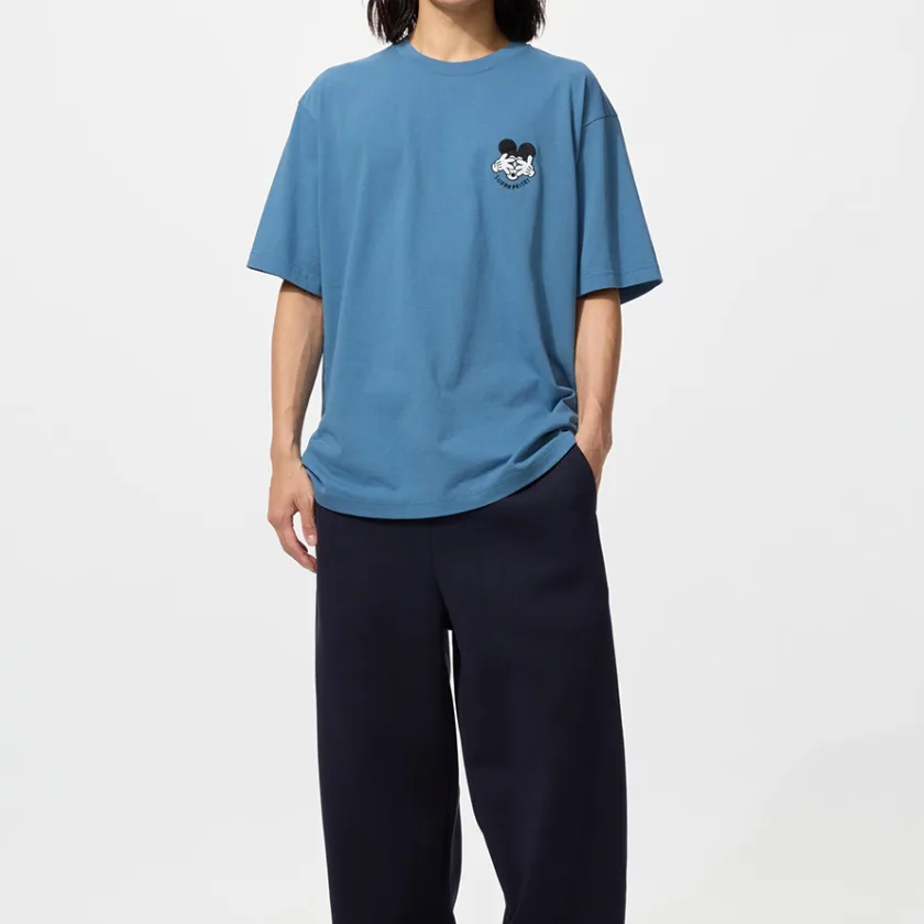 Футболка унисекс Disney Co brand SS26 UNIQLO, Sea Blue — фото 3